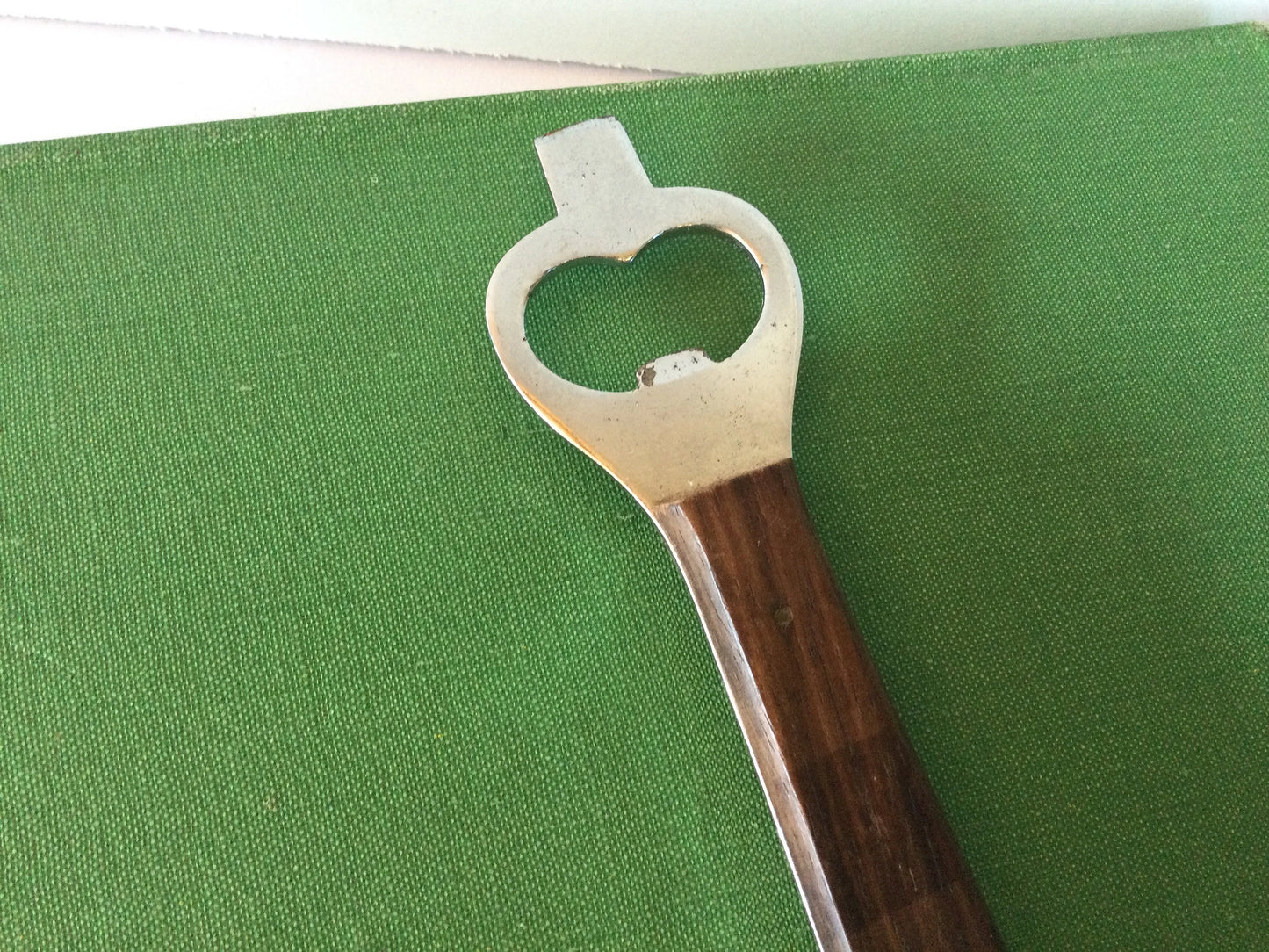 Japanese wooden handle bottle opener - bar accessory, mid century, drinking, stylish, made in Japan