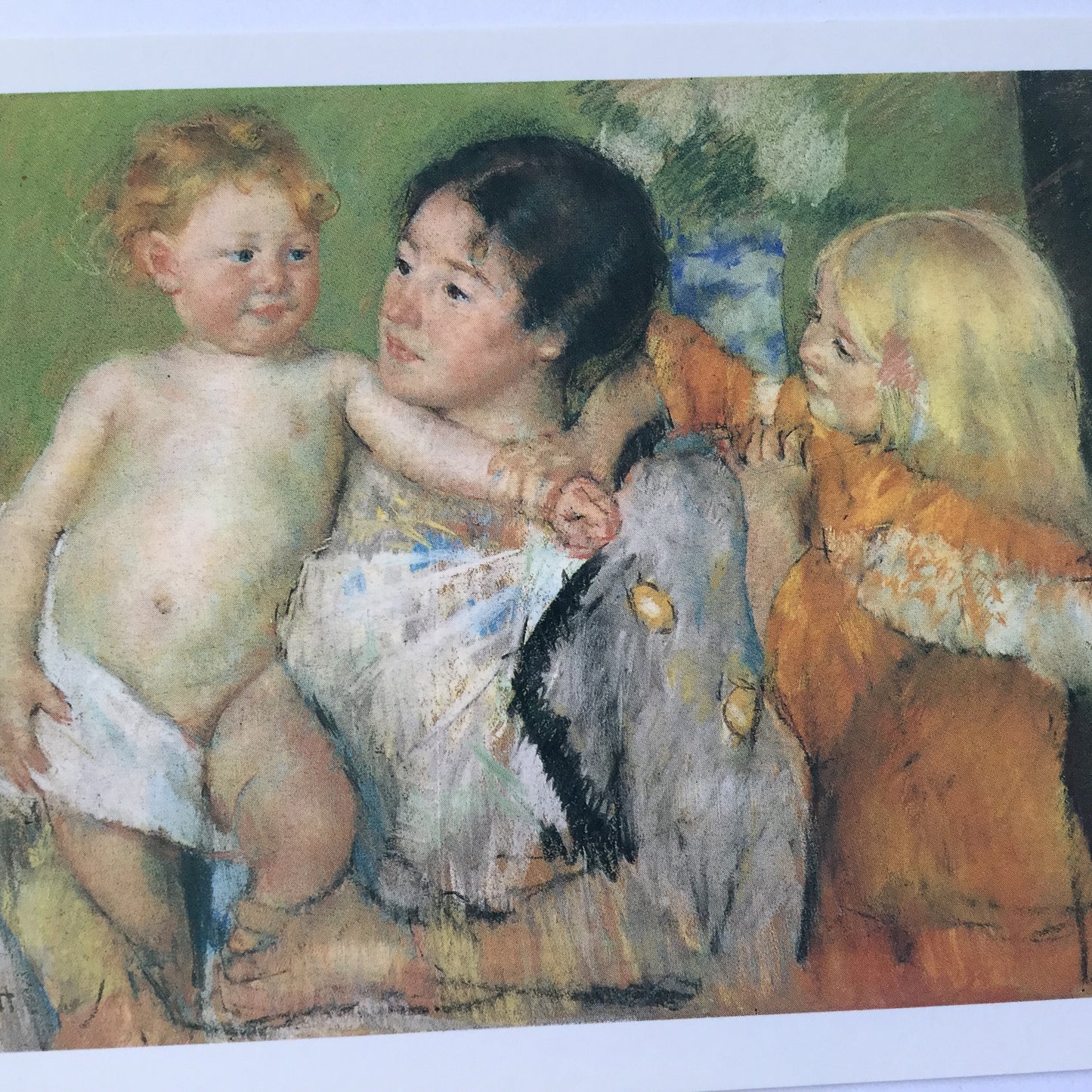 Art Postcard - After the Bath - Mary Cassatt, 1901 - unused postcard, painter
