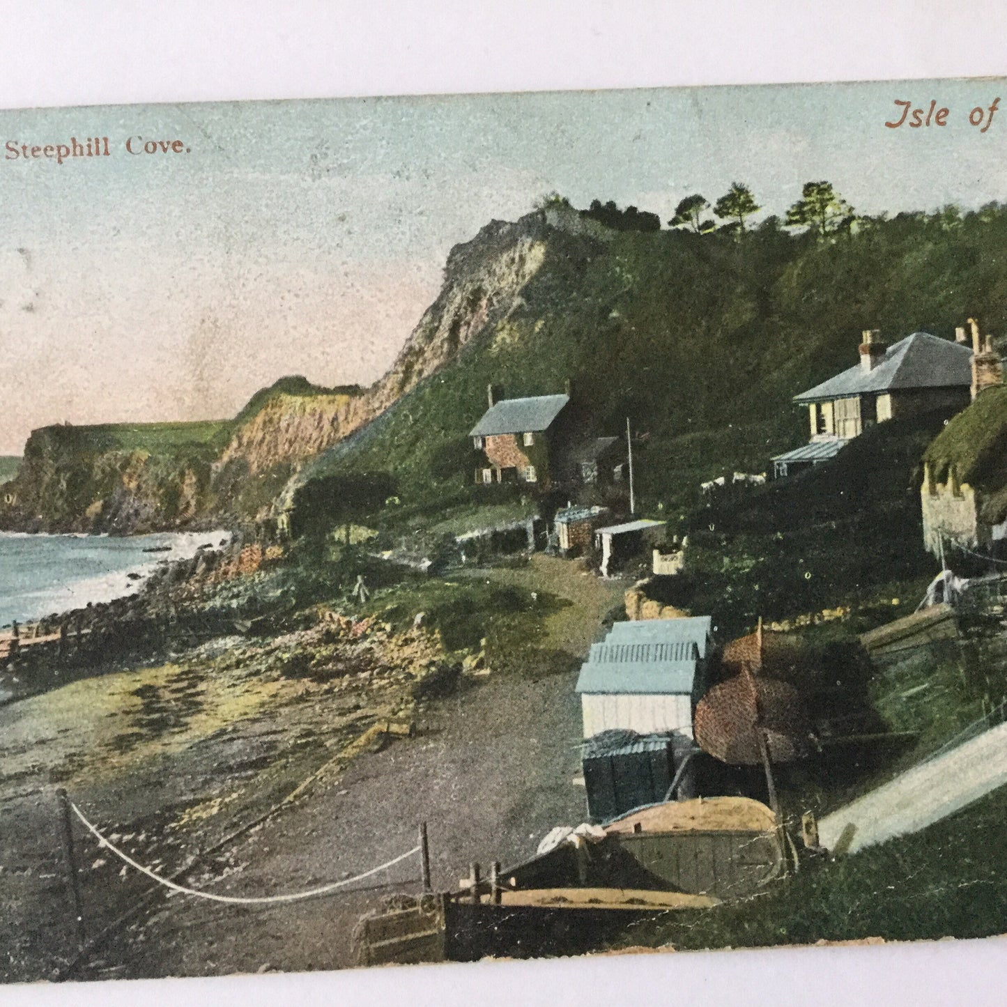 Postcard - Ventnor, Steephill Cove Isle of Wight - used vintage card early 20th century - 1906