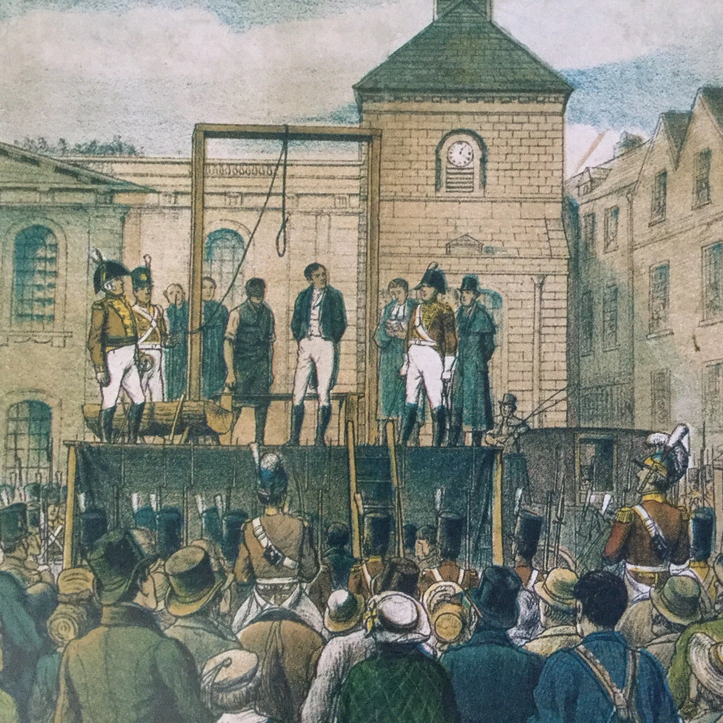 Art Postcard - Execution of Robert Emmet - unused postcard from The Office of Public Works, Dublin