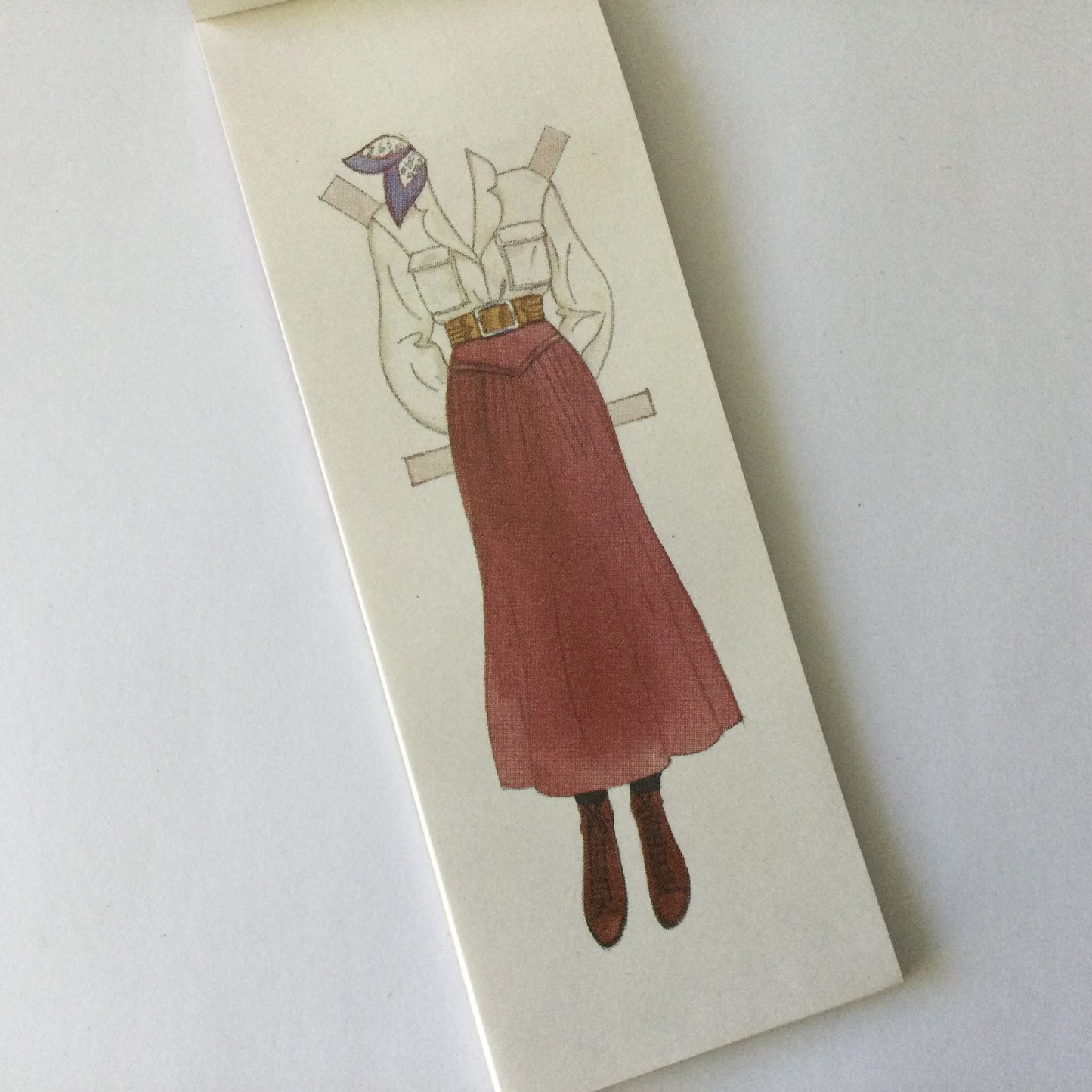 Mini Mannequin Paper Doll book - cut out paper doll and clothes - GeePap Made in Finland, 1980's fashion, blonde model