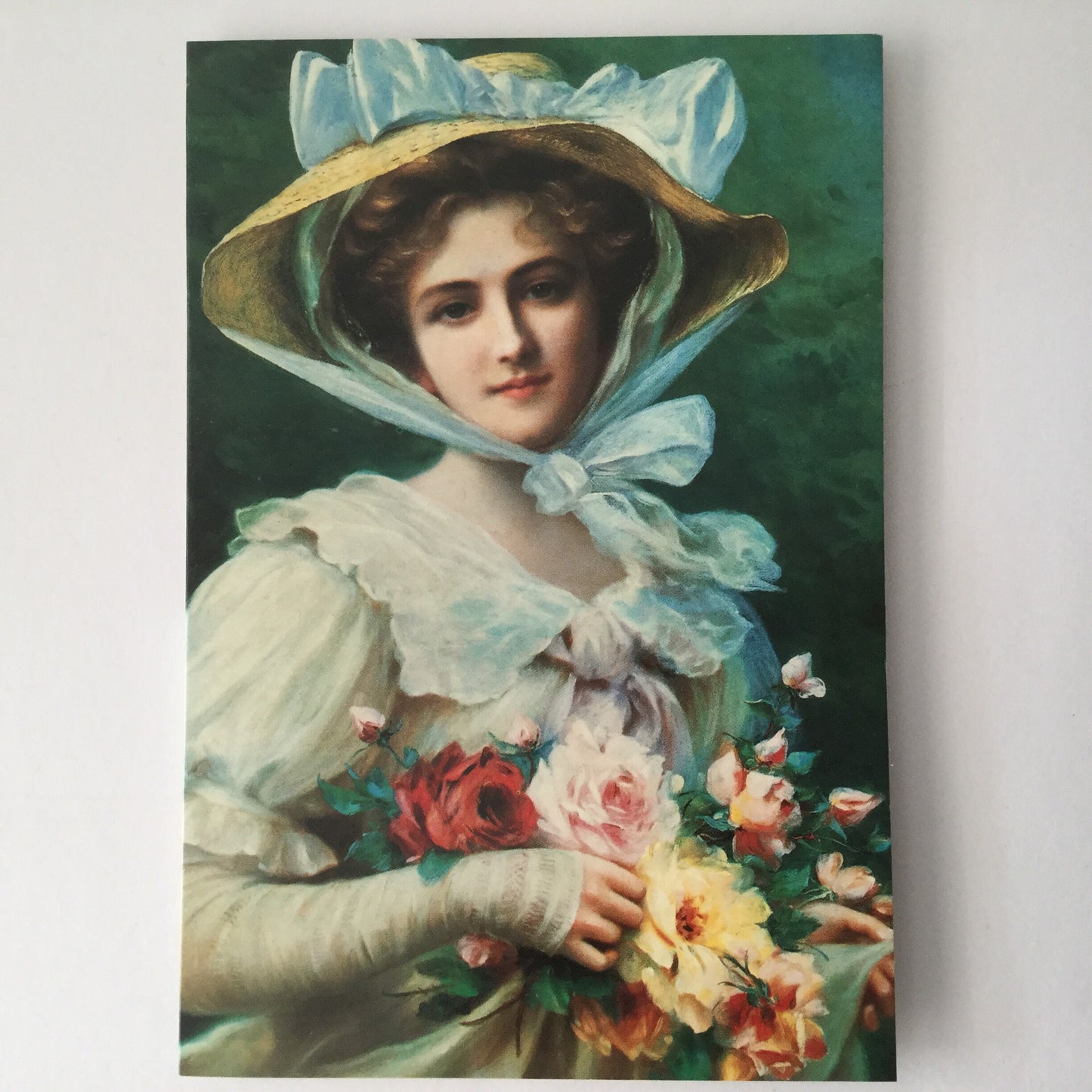 A Summer Rose - Blank Art greeting card - reproduction art card by Francois Martin-Kavel