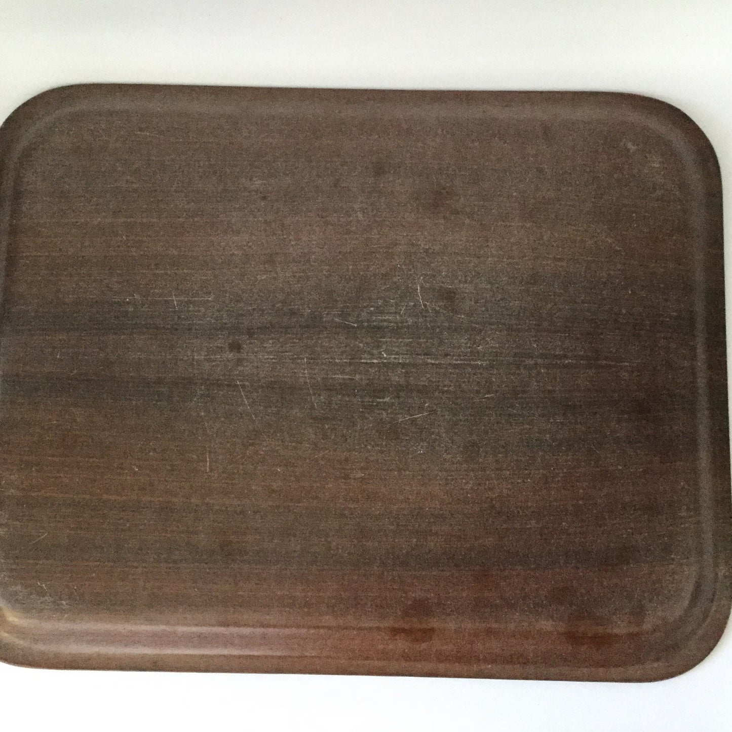 Floral design serving tray with squiggly colourful flowers in Ken Done style - eighties solid plastic tray