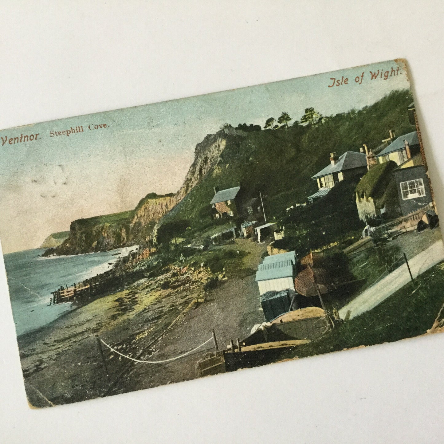 Postcard - Ventnor, Steephill Cove Isle of Wight - used vintage card early 20th century - 1906