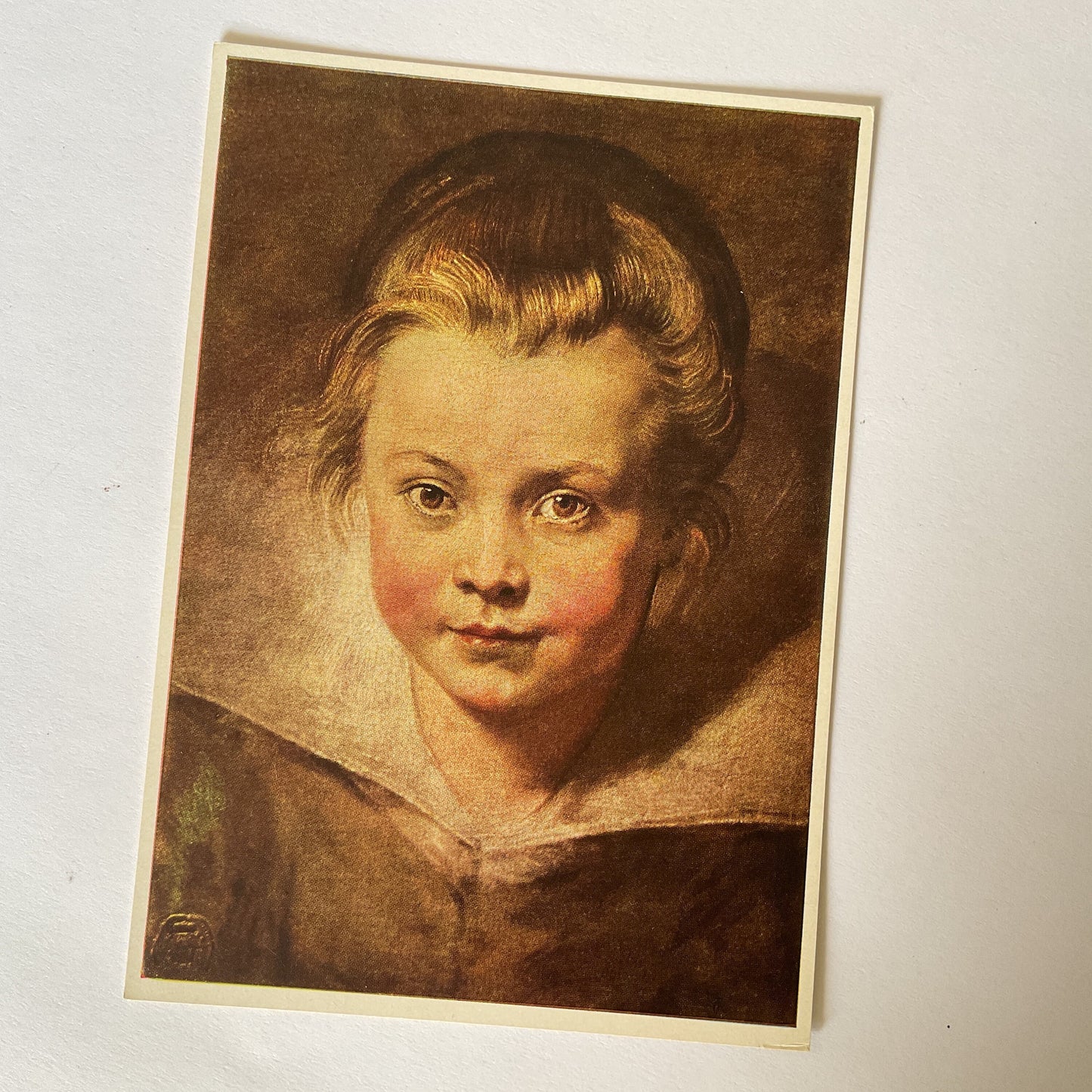 Art Postcard - Rubens - Portrait of a child - painting, Flemish artist, unused postcard, art history