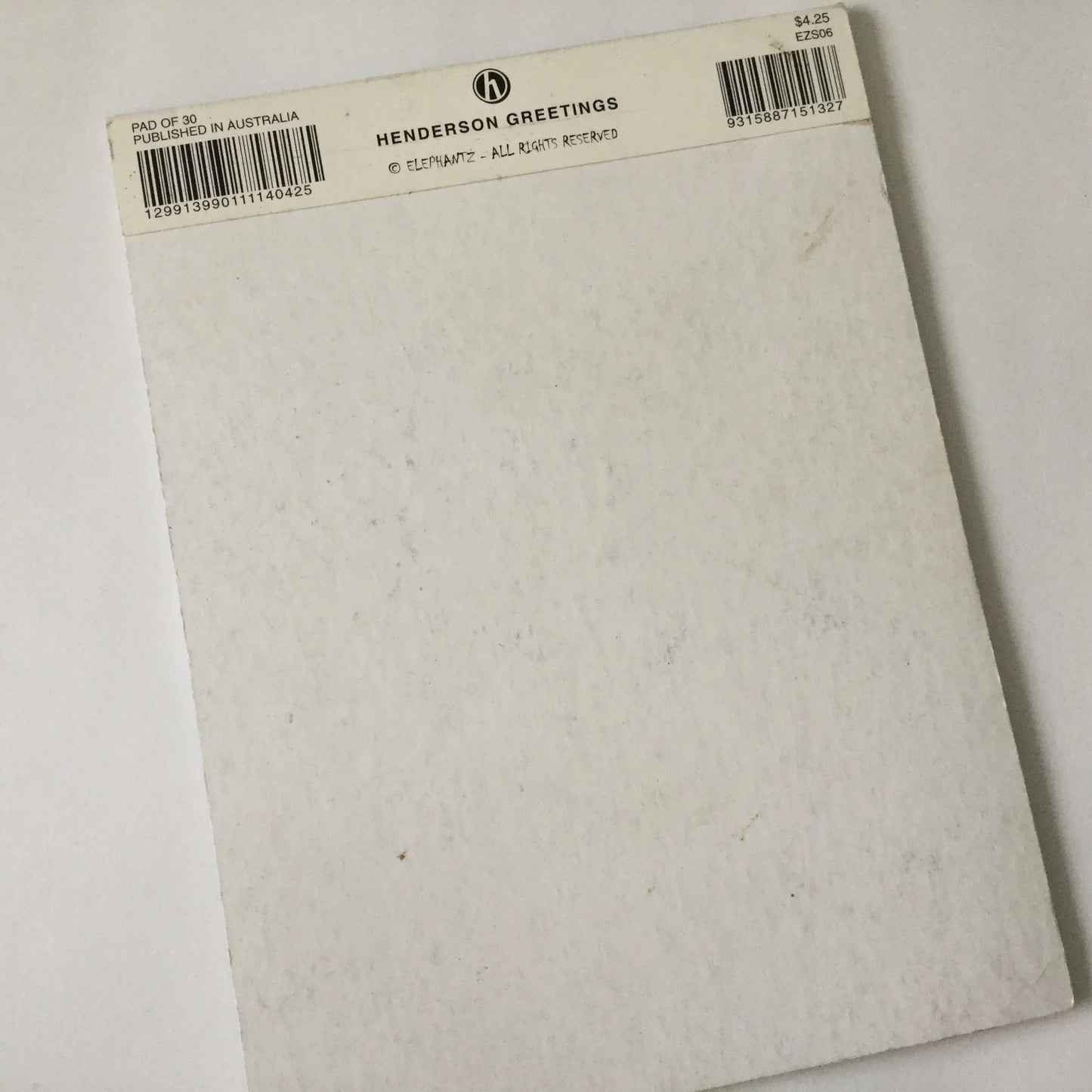 Elephantz 90's style Birthday Party Invitation Pad - 13 sheets - letters, snail mail, post