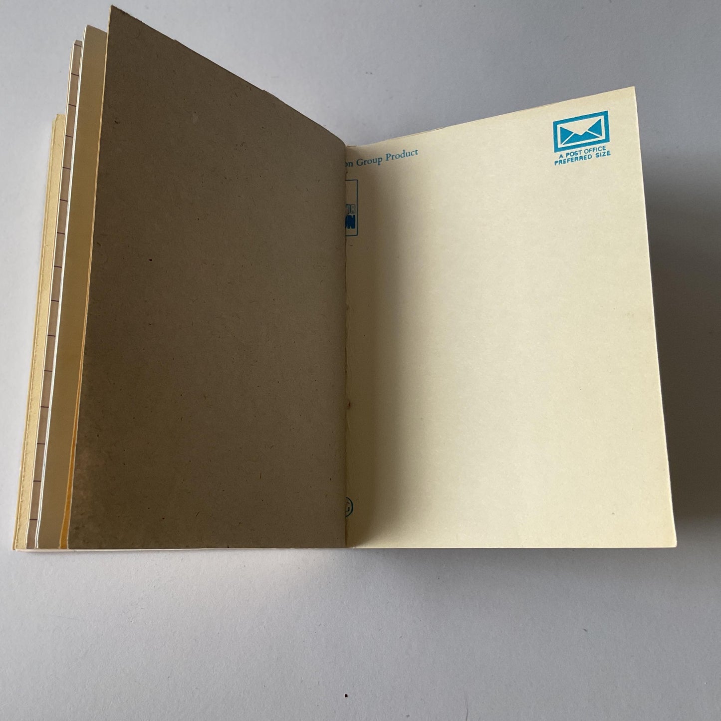 Handmade blank mini journal - Life Guards Buckingham Palace, London - 40 mixed pages inside a vintage postcard