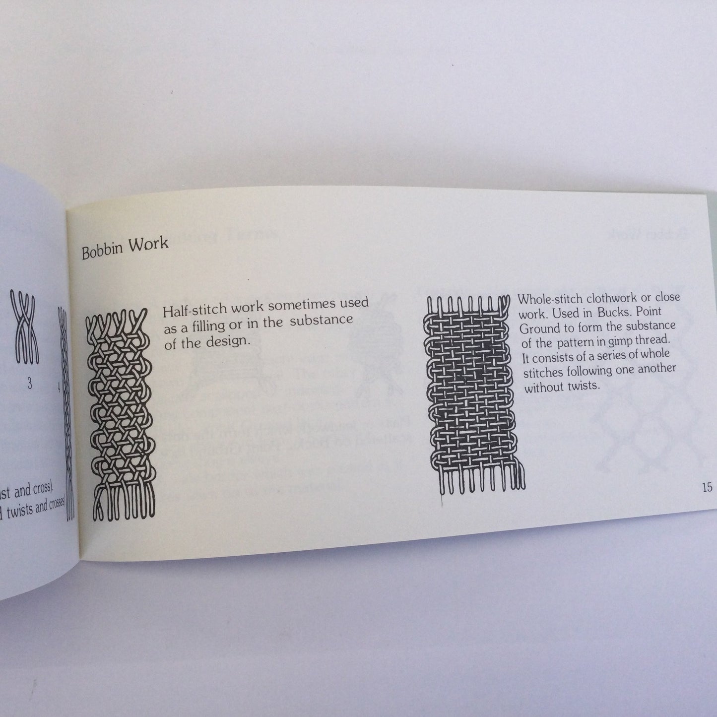 The Little Lace Book - tiny booklet on history of pillow lace from Luton Museum UK, traditional craft technique