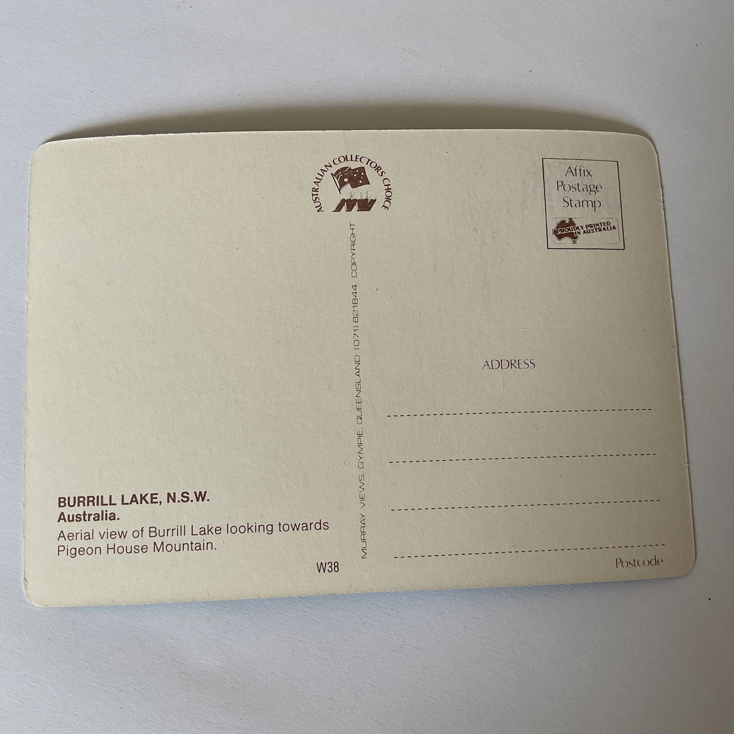 Postcard - Burrill Lake NSW travel postcard - colour vintage postcard - holidays, ephemera, junk journal