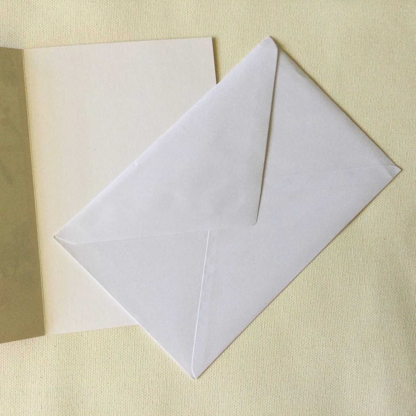 Pretty bird and flowers blank greeting card with matching envelope, Postcard and music imagery for gifts, scrapbooking, collage