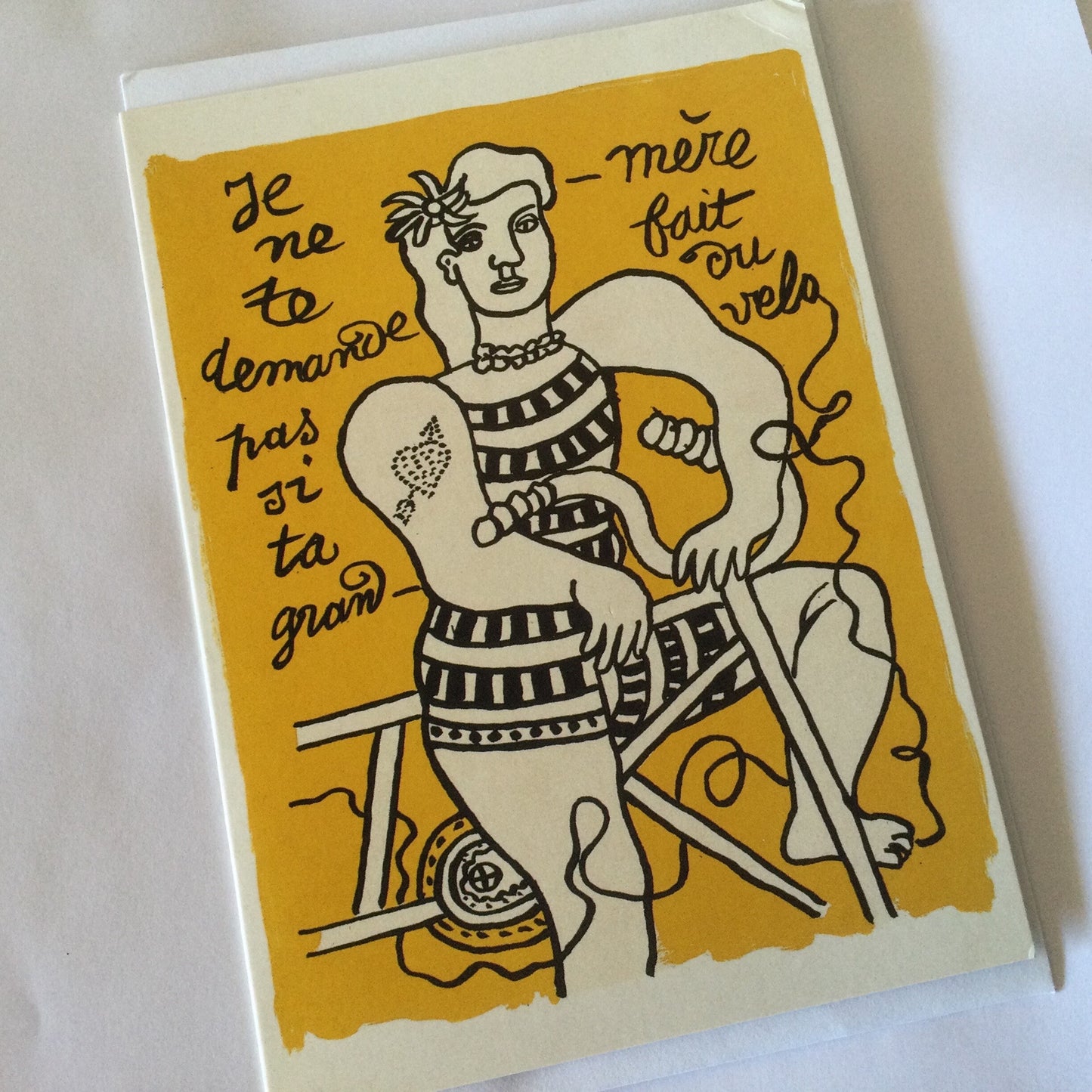 Leger - Circus 1950 blank greeting card with envelope - French painter reproduction art card