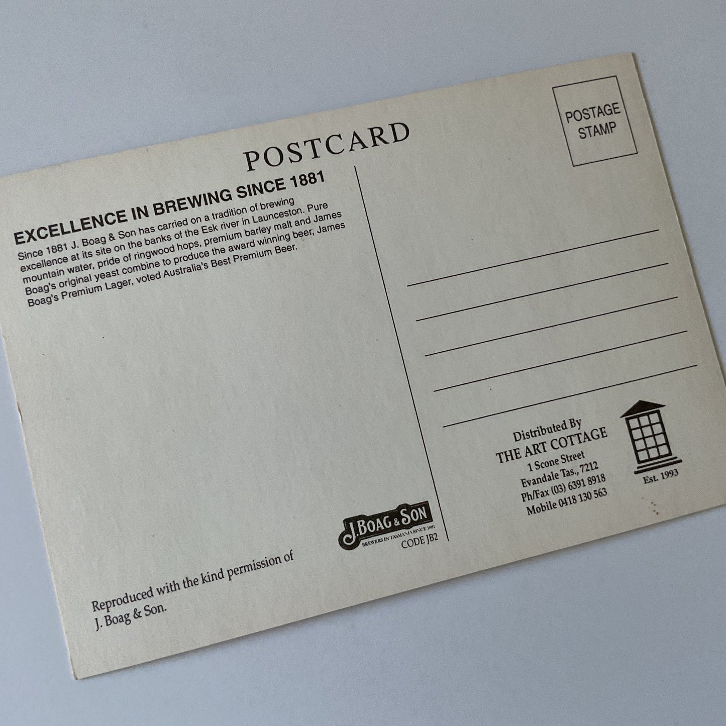 Postcard - Steam train from the British Columbia Railway - large postcard - photography, unused postcard