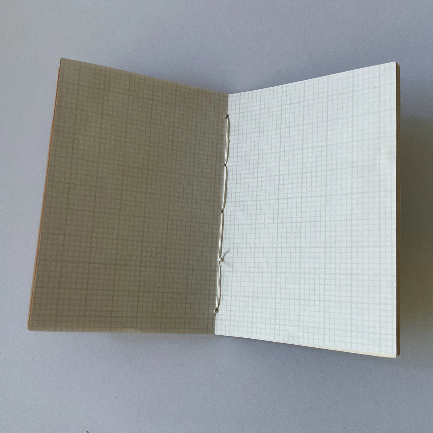 Handmade blank mini journal - Siberian Winter - 40 mixed pages inside a vintage postcard