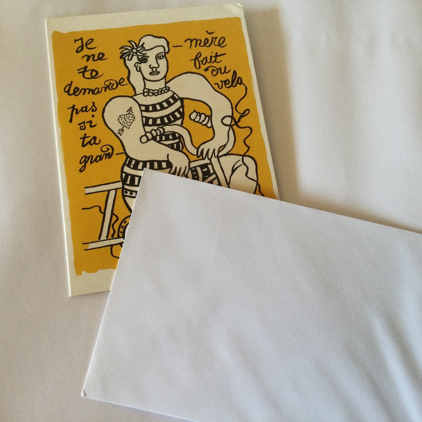 Leger - Circus 1950 blank greeting card with envelope - French painter reproduction art card
