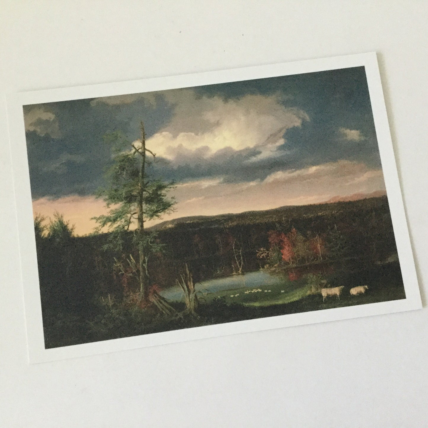 Art Postcard - Landscape by Thomas Cole - unused postcard - Australian art, AGNSW, reproduction