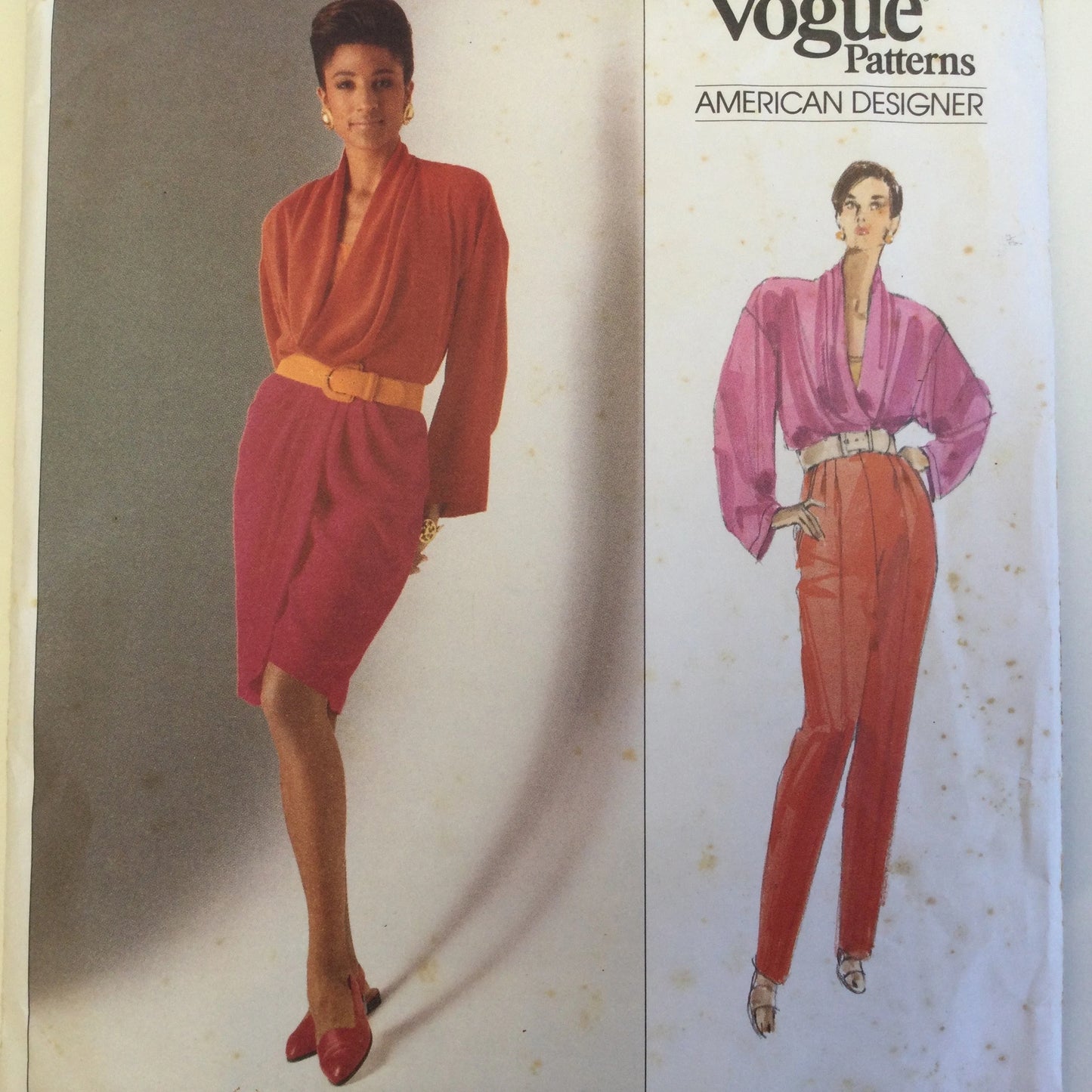 Vintage 90s Vogue American Designer - Anne Klein - Misses’ top, camisole, skirt and pants Uncut and complete original sewing pattern