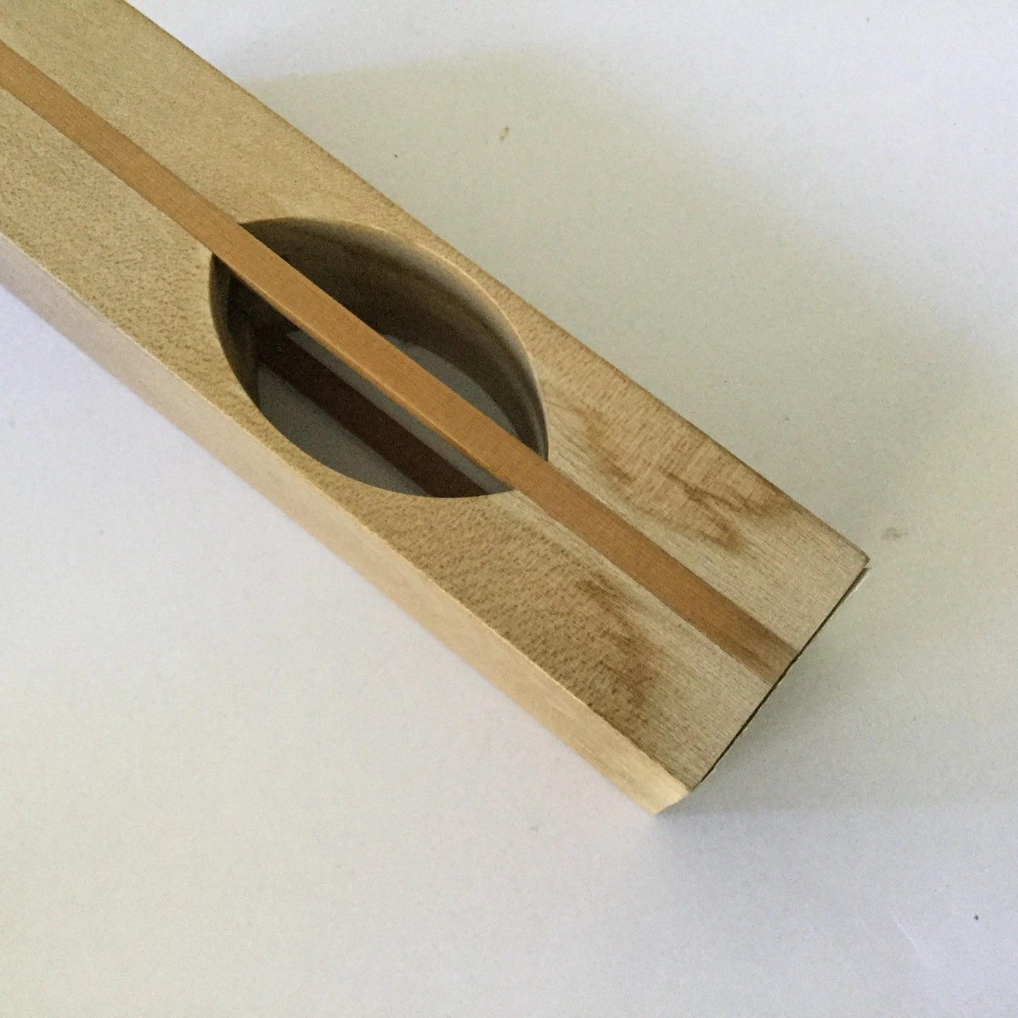 Wooden Tasmanian candle holder - hand carved natural wood candle stand or branch, dried flower holder - Australiana - 70s or 80s