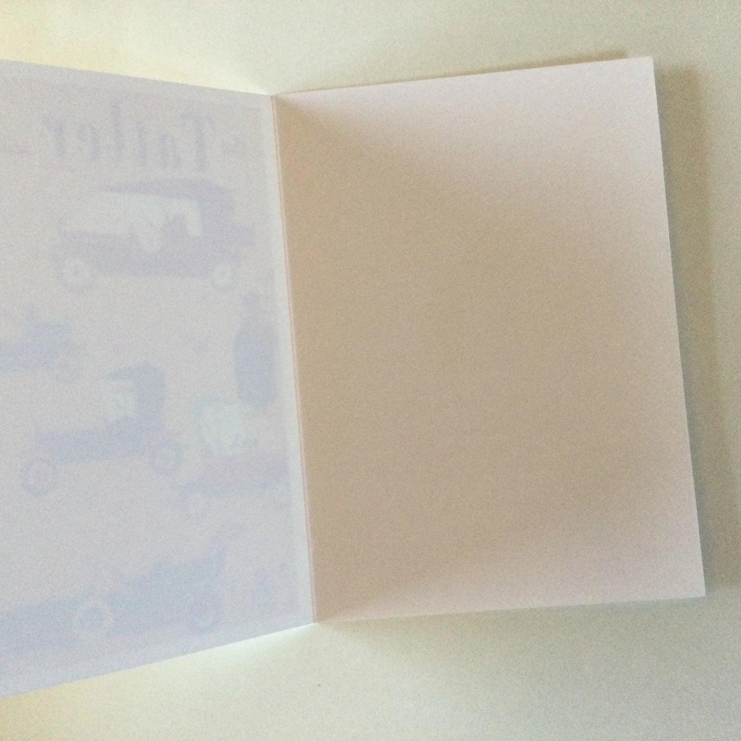 Reproduction Tatler front cover from 1955 blank greeting card, with red envelope