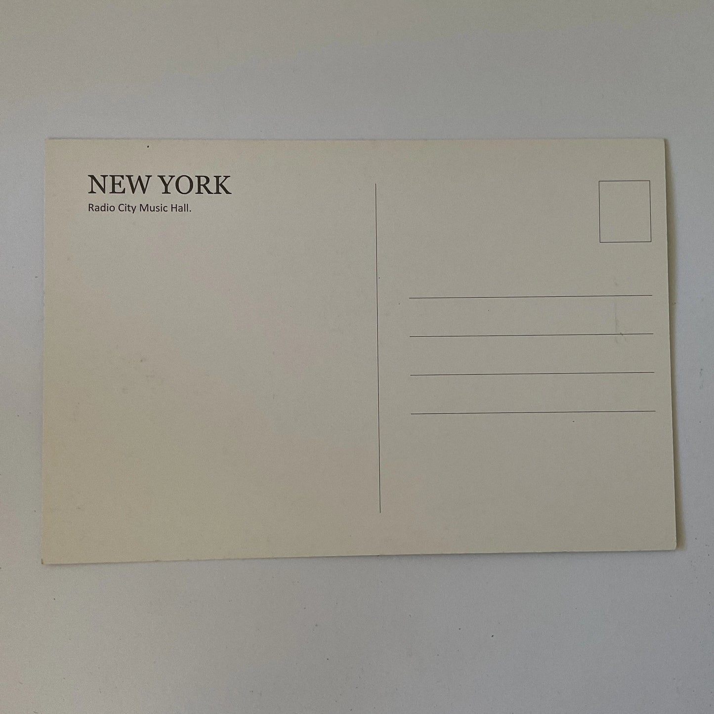 Postcard - Radio City Music Hall, New York travel postcard - colour vintage postcard - holidays, ephemera, junk journal