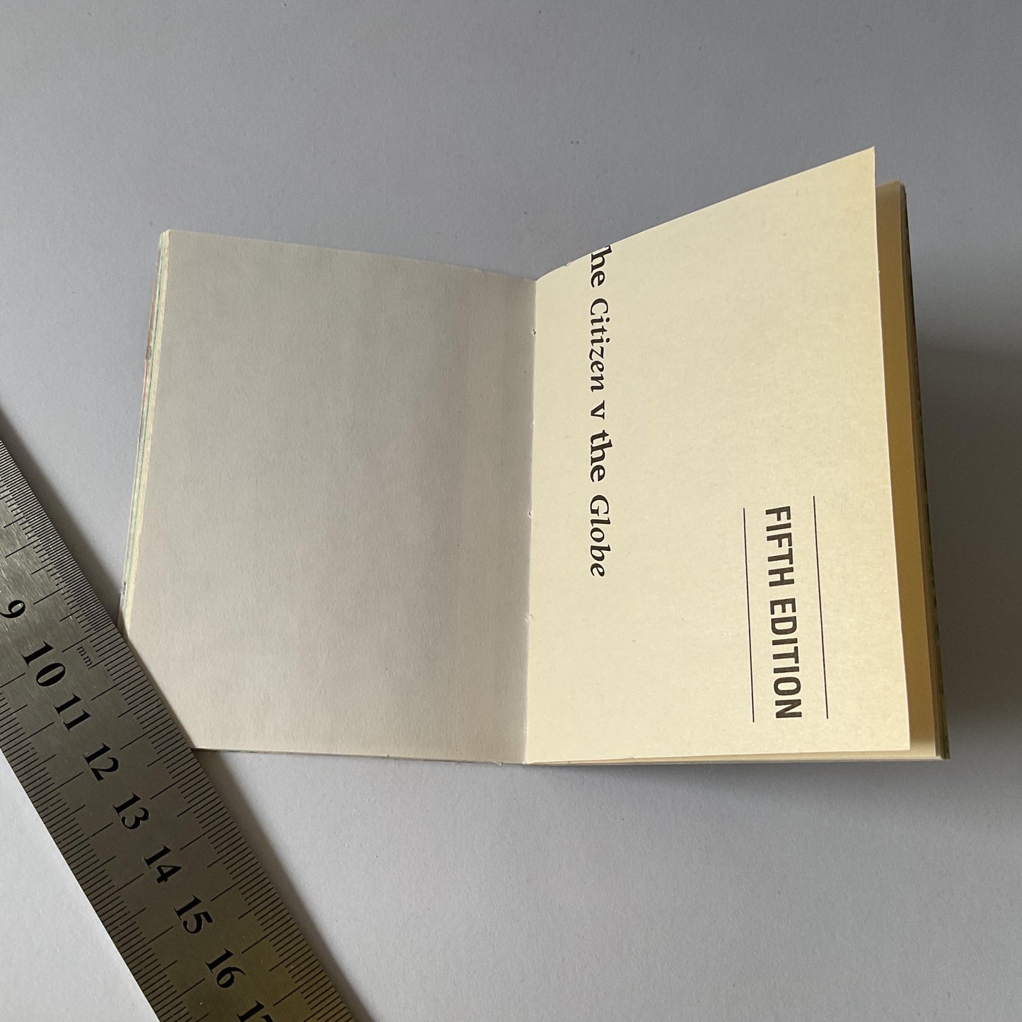 Handmade blank mini journal - Houseboats in Amsterdam - 40 mixed pages inside a vintage postcard