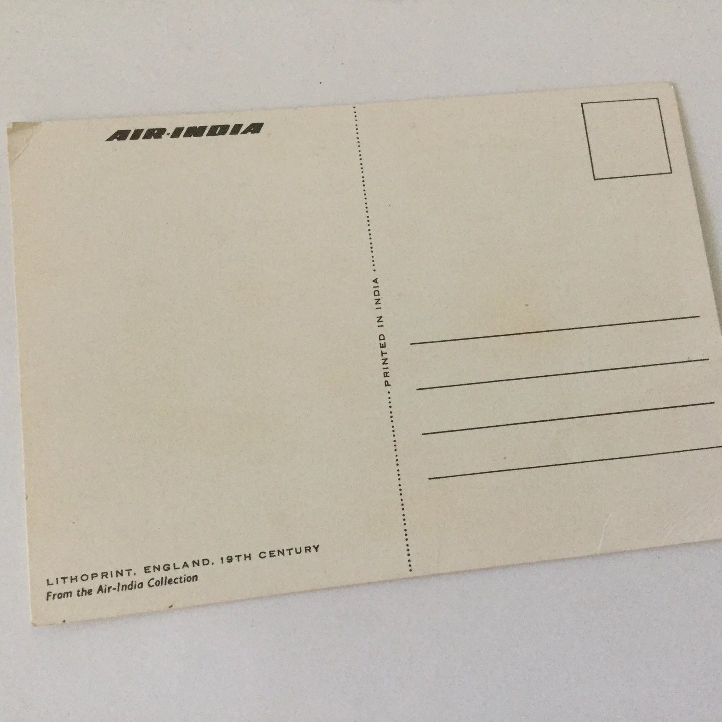 Postcard - Air India - Bengal Lancers historic reproduction illustration - unused card, snail mail, air travel