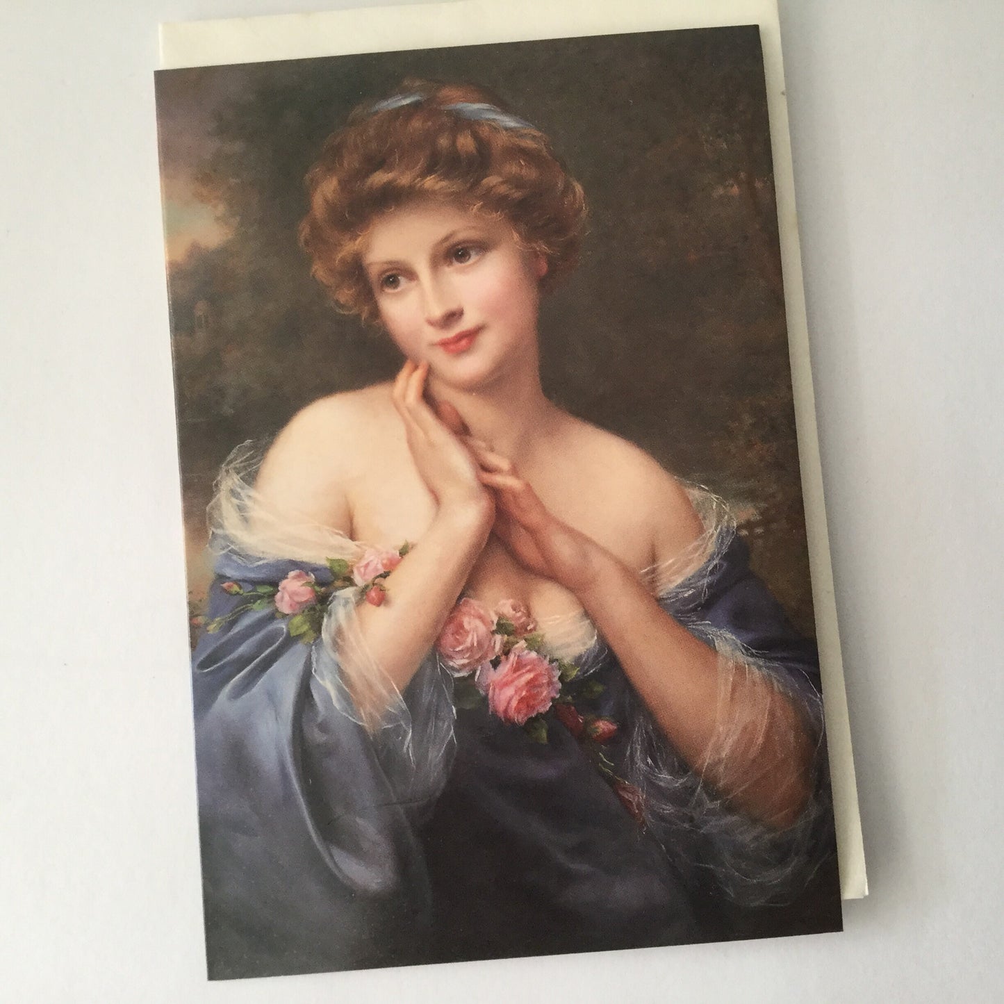 Pretty as a Picture - Blank Art greeting card - reproduction art card by Emile Vernon