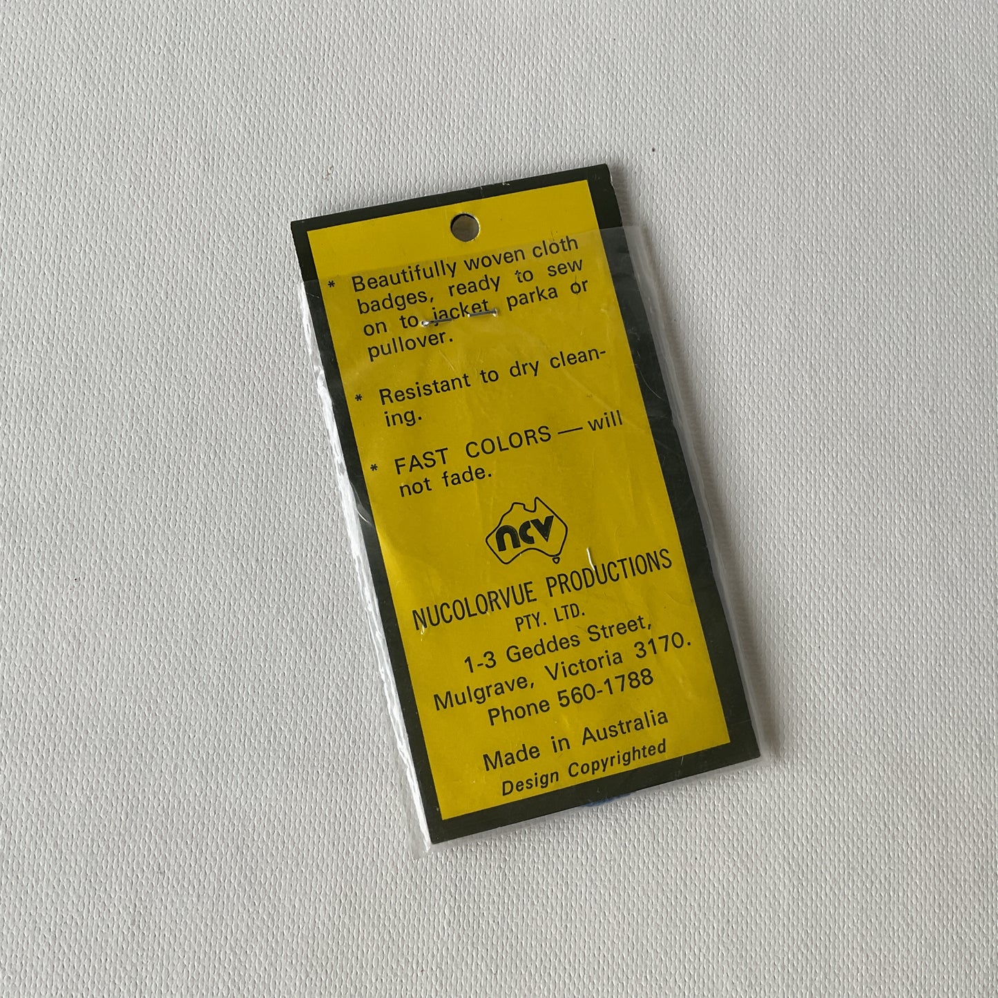 Patch of Victoria, Australia, state emblem, travel, souvenir, tourism,crown and southern cross, woven badge